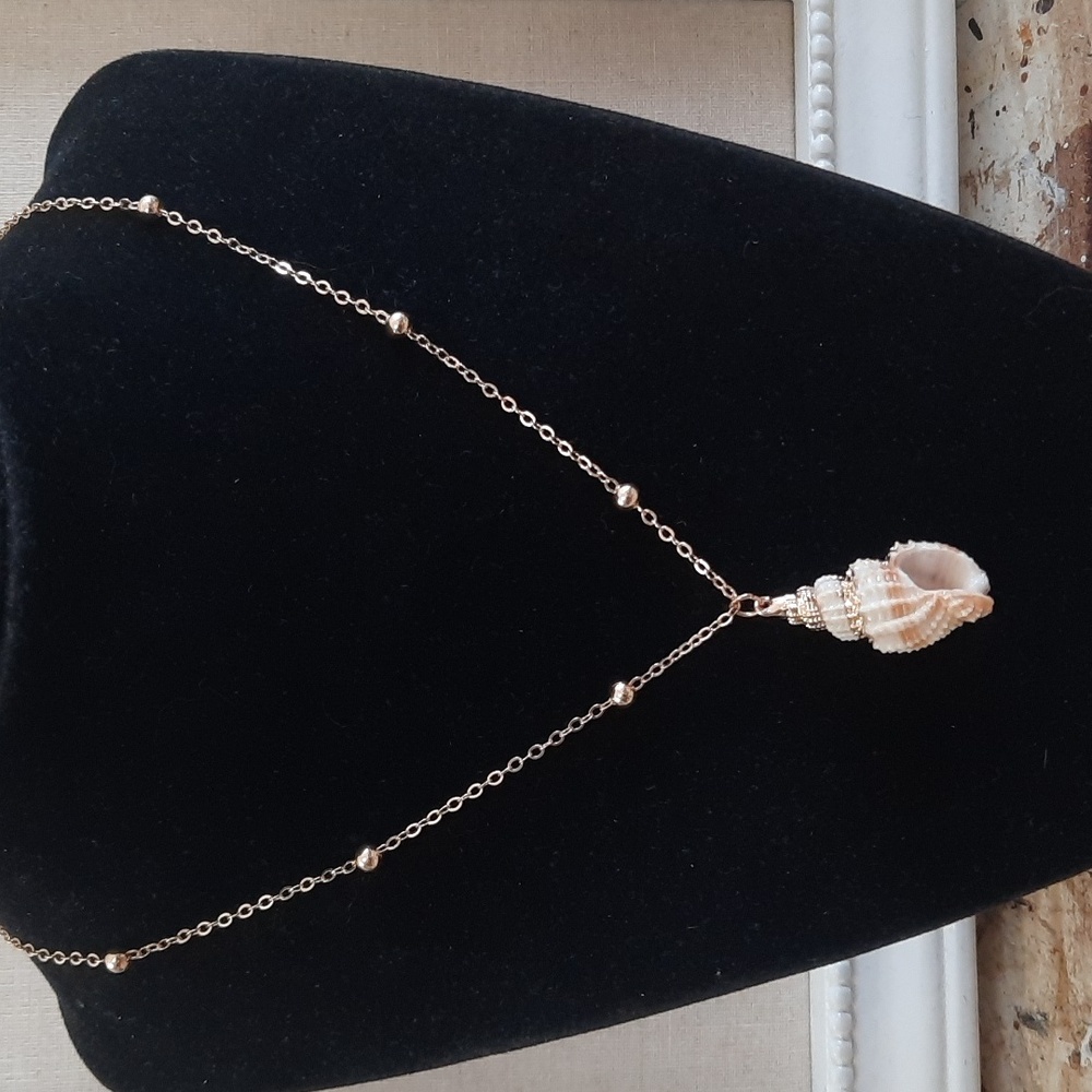 Gold-plated Seashell Necklace